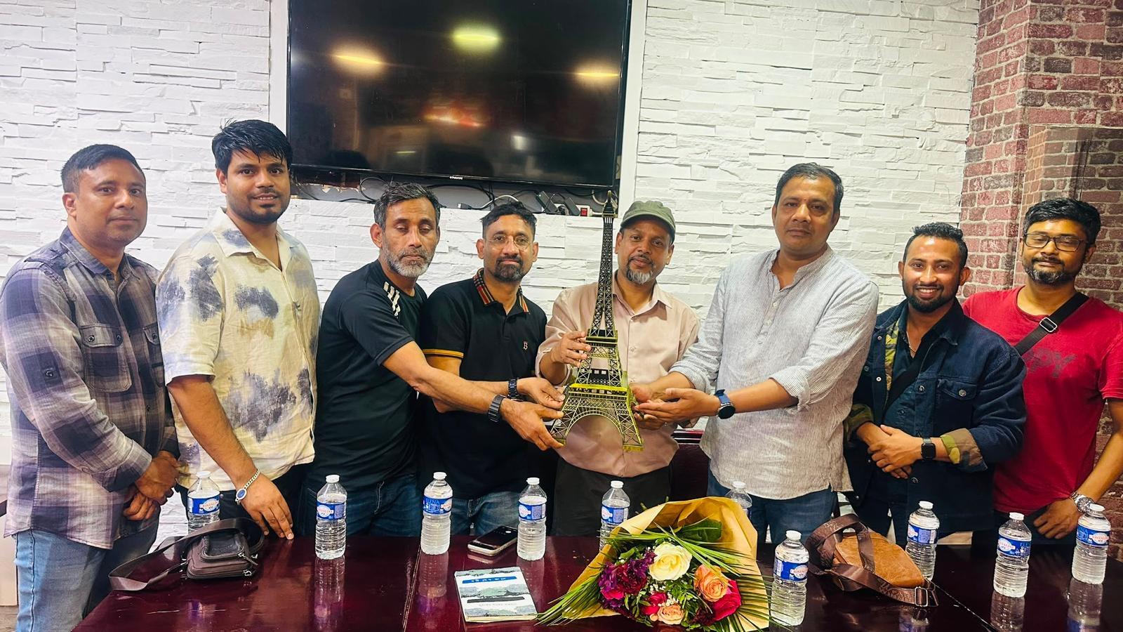 প্যারিস বাংলা প্রেসক্লাবের সঙ্গে ইউকে বাংলা রিপোর্টার্স ইউনিটি সভাপতি শাহেদ রাহমানের মতবিনিময়
